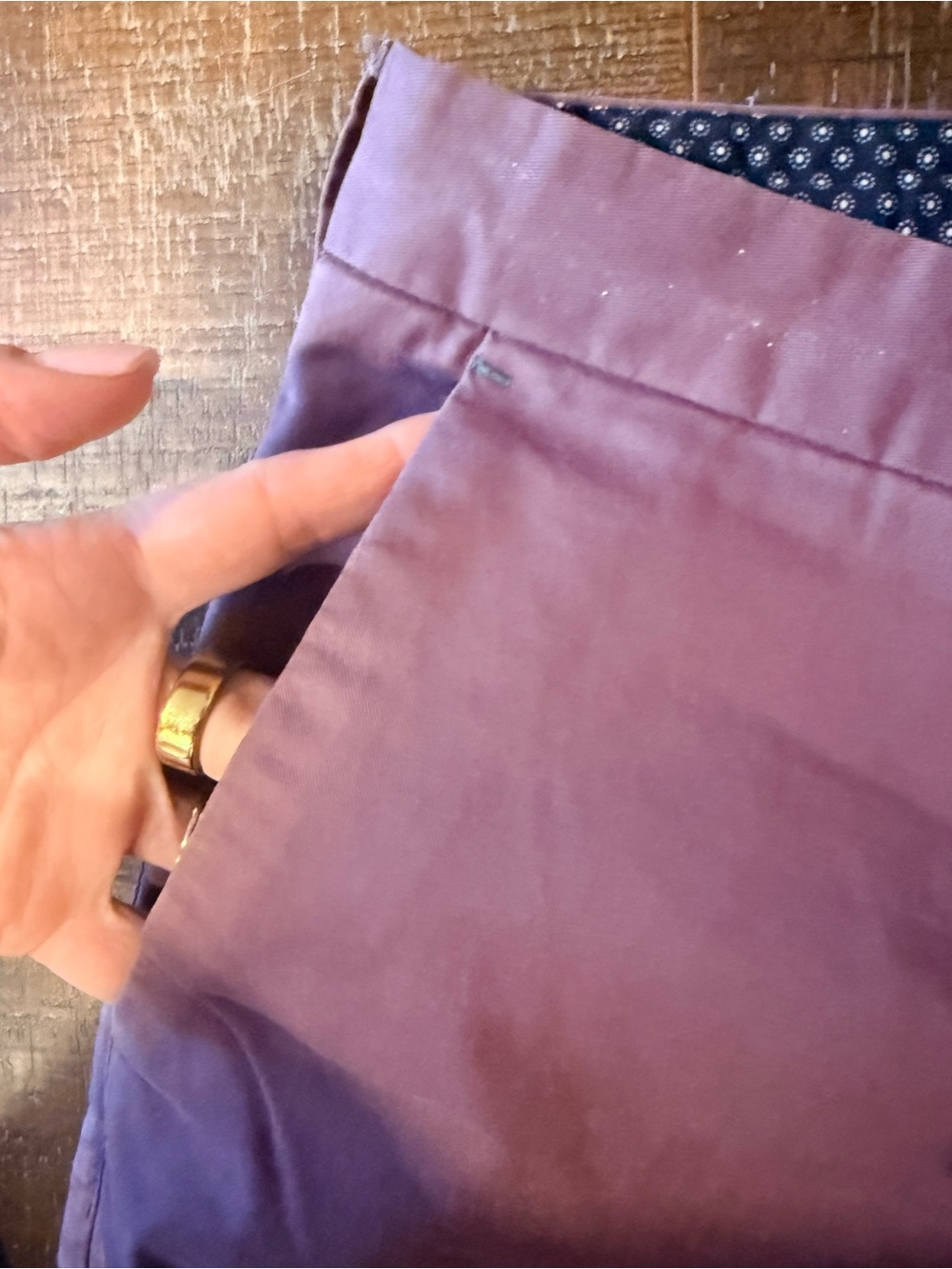 Ted Baker Men's Chinos in rust/ dusty rose 34 r - Picture 4 of 6